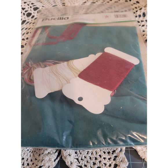 Vintage BUCILLA CHRISTMAS GOOSE STOCKING KIT Counted Cross Stitch 18" NEW SEALED - Picture 3 of 3